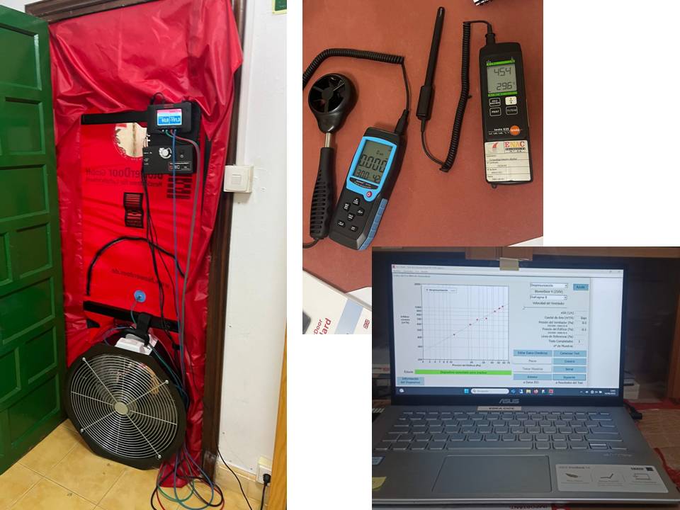 INTROMAC participa en el ensayo BlowerDoor del EILA25